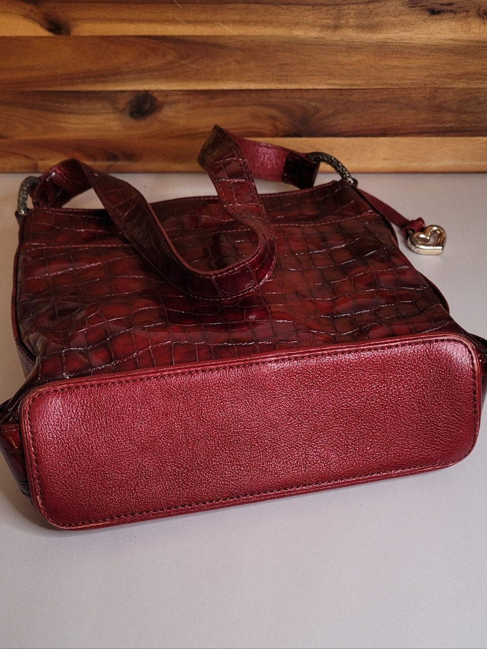 Brighton Croc Embossed Patent Leather Purse - Picture 8 of 13